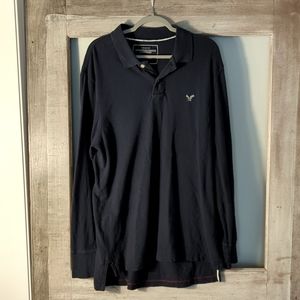 Navy Blue American Eagle Outfitters Long Sleeve Shirt
